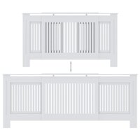 Radiatorombouw 205 cm MDF wit 5