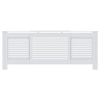 Radiatorombouw 205 cm MDF wit 3