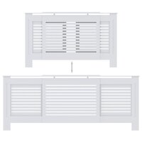 Radiatorombouw 205 cm MDF wit 5