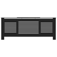 Radiatorombouw 205 cm MDF zwart 3