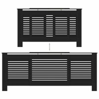 Radiatorombouw 205 cm MDF zwart 5