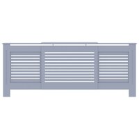 Radiatorombouw 205 cm MDF grijs 3