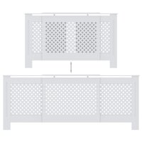 Radiatorombouw 205 cm MDF wit 5