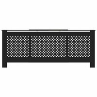 Radiatorombouw 205 cm MDF zwart 3