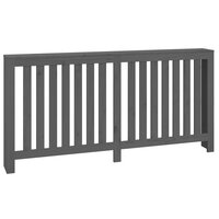 Radiatorombouw 169x19x84 cm massief grenenhout grijs 2