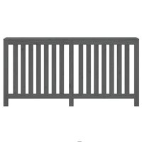 Radiatorombouw 169x19x84 cm massief grenenhout grijs 5