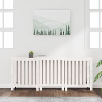 Radiatorombouw 210x21x85 cm massief grenenhout wit 3