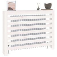 Radiatorombouw 108,5x19x84 cm massief grenenhout wit 4