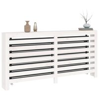 Radiatorombouw 169x19x84 cm massief grenenhout wit 4