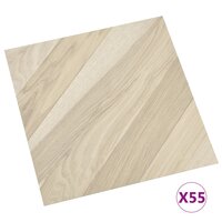 Vloerplanken zelfklevend 55 st 5,11 m&sup2; PVC gestreept beige 2