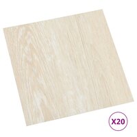 Vloerplanken 20 st zelfklevend 1,86 m&sup2; PVC beige 2