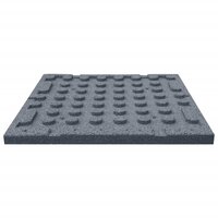 Valtegels 12 st 50x50x3 cm rubber grijs 5