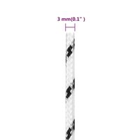 Boottouw gevlochten 3 mmx25 m polyester wit 5