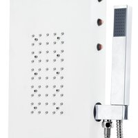 Douchepaneel 20x44x130 cm aluminium wit 8