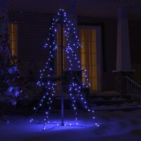 Kegelkerstboom 160 LED&amp;apos;s binnen en buiten 78x120 cm 3