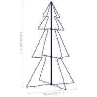 Kegelkerstboom 160 LED&amp;apos;s binnen en buiten 78x120 cm 8