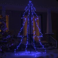 Kegelkerstboom 240 LED&amp;apos;s binnen en buiten 118x150 cm 3
