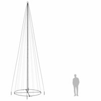 Kegelkerstboom 1134 LED&amp;apos;s meerkleurig 230x800 cm 9