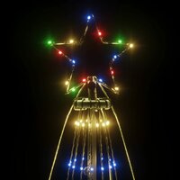 Kerstboom met grondpin 1134 LED&amp;apos;s meerkleurig 800 cm 5