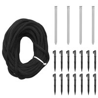 Kerstboom met grondpin 1134 LED&amp;apos;s blauw 800 cm 8