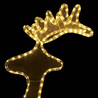 Kerstversiering rendier met mesh 306 LED&amp;apos;s 60x24x89 cm 5