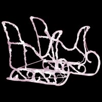 Kerstversiering rendieren en slee 160 LED&amp;apos;s 130 cm acryl 5