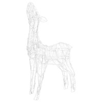 Kerstversiering rendierfamilie 160 LED meerkleurig acryl 5