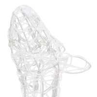 Kerstversiering rendierfamilie 160 LED meerkleurig acryl 6