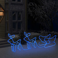 Buitenkerstversiering rendier en slee 576 LED&amp;apos;s 3