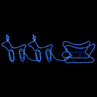 Buitenkerstversiering rendier en slee 576 LED&amp;apos;s 4
