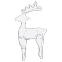 Kerstversiering rendier met mesh 306 LED&amp;apos;s 60x24x89 cm 7