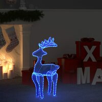 Kerstversiering rendier met mesh 306 LED&amp;apos;s 60x24x89 cm 3