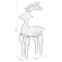 Kerstversiering rendier met mesh 306 LED&amp;apos;s 60x24x89 cm 9