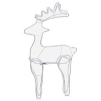 Kerstversiering rendier met mesh 306 LED&amp;apos;s 60x24x89 cm 7