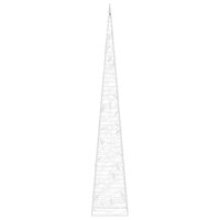 Lichtkegel decoratief LED 60 cm acryl koudwit 5