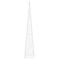 Lichtkegel decoratief LED 60 cm acryl blauw 5