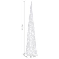 Lichtkegel decoratief LED 90 cm acryl warmwit 9
