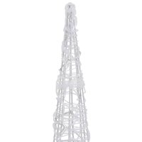 Lichtkegel decoratief LED koudwit 120 cm acryl 5