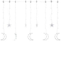 Lichtslinger ster en maan afstandsbediening 138 LED&amp;apos;s koudwit 2