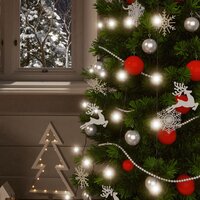 Lichtsnoeren 2 st met 2x200 LED&amp;apos;s solar binnen/buiten koudwit 3