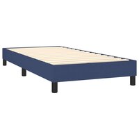 Bedframe stof blauw 80x200 cm 4