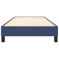 Bedframe stof blauw 80x200 cm 5