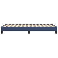 Bedframe stof blauw 80x200 cm 6