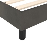 Bedframe fluweel donkergrijs 80x200 cm 7