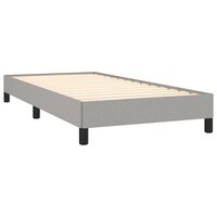 Bedframe stof lichtgrijs 80x200 cm 4