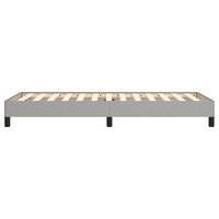 Bedframe stof lichtgrijs 80x200 cm 6