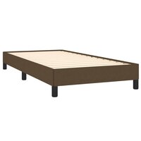 Bedframe stof donkerbruin 90x200 cm 4