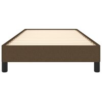 Bedframe stof donkerbruin 90x200 cm 5