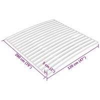 Lattenbodem met 17 latten 120x200 cm 7