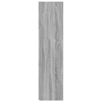 Hoekkast 33x33x132 cm bewerkt hout grijs sonoma eikenkleurig 4